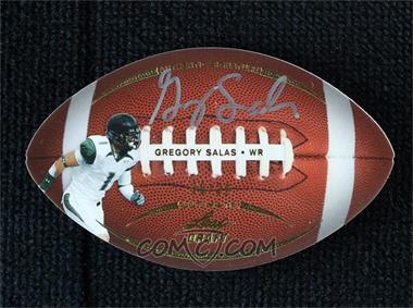 2011 Leaf Ultimate Draft - Football Die-Cuts - Gold #FB-GS1 - Gregory Salas /20