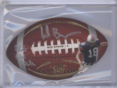 2011 Leaf Ultimate Draft - Football Die-Cuts - Gold #FB-WB1 - Wes Bynum /20