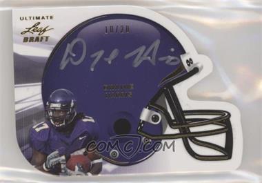 2011 Leaf Ultimate Draft - Helmet Die-Cuts - Gold #H-DH1 - Dwayne Harris /20