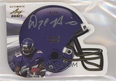 2011 Leaf Ultimate Draft - Helmet Die-Cuts - Gold #H-DH1 - Dwayne Harris /20