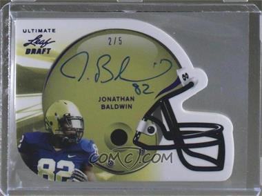 2011 Leaf Ultimate Draft - Helmet Die-Cuts - Purple #H-JB1 - Jonathan Baldwin /5