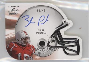 2011 Leaf Ultimate Draft - Helmet Die-Cuts #H-BP1 - Bilal Powell /49