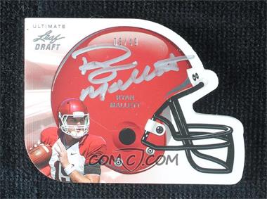 2011 Leaf Ultimate Draft - Helmet Die-Cuts #H-RM1 - Ryan Mallett /49