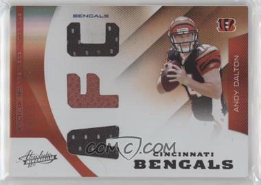 2011 Panini Absolute Memorabilia - [Base] - AFC/NFC #201 - Rookie Premiere Materials - Andy Dalton /99