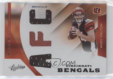 2011 Panini Absolute Memorabilia - [Base] - AFC/NFC #201 - Rookie Premiere Materials - Andy Dalton /99