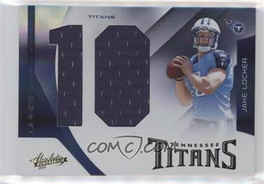 2011 Panini Absolute Memorabilia - [Base] - Jumbo Jersey Number #219 - Rookie Premiere Materials - Jake Locker /50