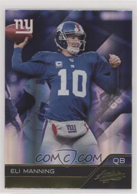 2011 Panini Absolute Memorabilia - [Base] - Retail #65 - Eli Manning