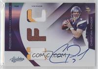 Rookie Premiere Materials - Christian Ponder #/25