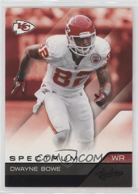 2011 Panini Absolute Memorabilia - [Base] - Spectrum Black #49 - Dwayne Bowe /25