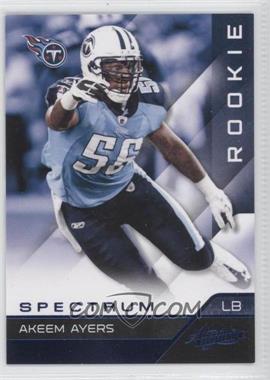 2011 Panini Absolute Memorabilia - [Base] - Spectrum Blue #160 - Rookie - Akeem Ayers /100