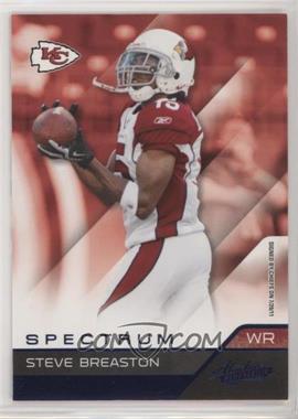 2011 Panini Absolute Memorabilia - [Base] - Spectrum Blue #2 - Steve Breaston /100 [EX to NM]