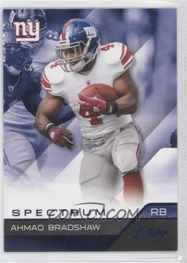 2011 Panini Absolute Memorabilia - [Base] - Spectrum Blue #63 - Ahmad Bradshaw /100