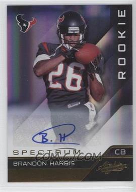 2011 Panini Absolute Memorabilia - [Base] - Spectrum Gold Autographs #144 - Rookie - Brandon Harris /299