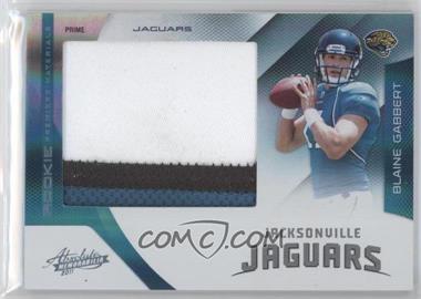 2011 Panini Absolute Memorabilia - [Base] - Spectrum Jumbo Prime #225 - Rookie Premiere Materials - Blaine Gabbert /25