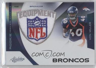 2011 Panini Absolute Memorabilia - [Base] - Spectrum NFL Shield Prime #216 - Rookie Premiere Materials - Von Miller /5