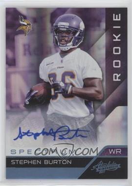 2011 Panini Absolute Memorabilia - [Base] - Spectrum Platinum Autographs #115 - Rookie - Stephen Burton /25