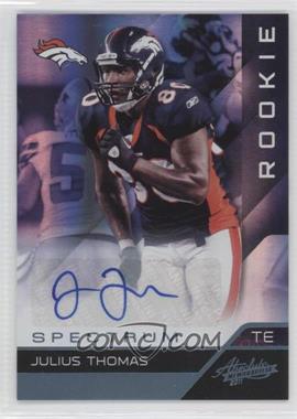 2011 Panini Absolute Memorabilia - [Base] - Spectrum Platinum Autographs #120 - Rookie - Julius Thomas /25