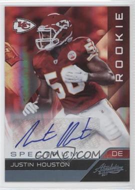 2011 Panini Absolute Memorabilia - [Base] - Spectrum Platinum Autographs #194 - Rookie - Justin Houston /25