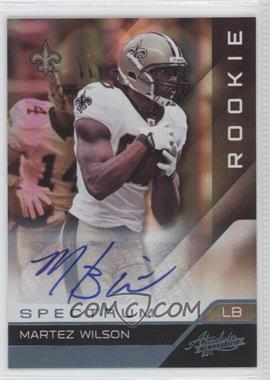 2011 Panini Absolute Memorabilia - [Base] - Spectrum Platinum Autographs #196 - Rookie - Martez Wilson /25