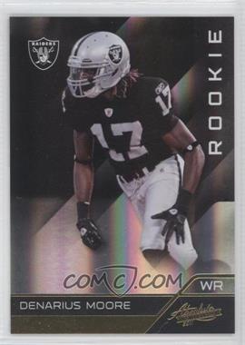 2011 Panini Absolute Memorabilia - [Base] #105 - Rookie - Denarius Moore /399