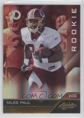 2011 Panini Absolute Memorabilia - [Base] #111 - Rookie - Niles Paul /399