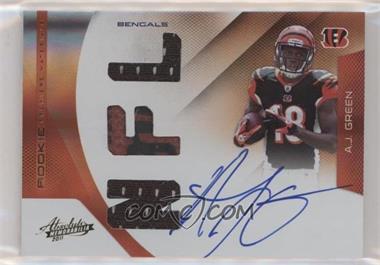 2011 Panini Absolute Memorabilia - [Base] #203 - Rookie Premiere Materials - A.J. Green /194