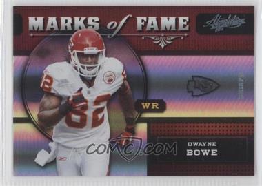 2011 Panini Absolute Memorabilia - Marks of Fame - Spectrum #20 - Dwayne Bowe /100