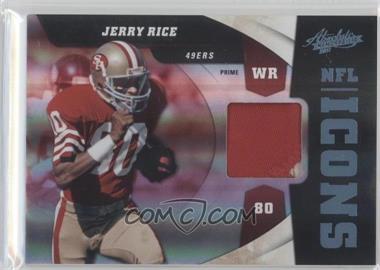 2011 Panini Absolute Memorabilia - NFL Icons - Spectrum Materials Prime #1 - Jerry Rice /25