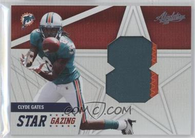 2011 Panini Absolute Memorabilia - Star Gazing - Jumbo Jersey Number Materials Prime #13 - Clyde Gates /25