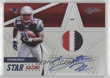 2011 Panini Absolute Memorabilia - Star Gazing - Materials Prime Signatures #18 - Stevan Ridley /25