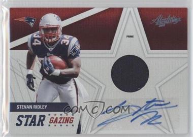 2011 Panini Absolute Memorabilia - Star Gazing - Materials Prime Signatures #18 - Stevan Ridley /25