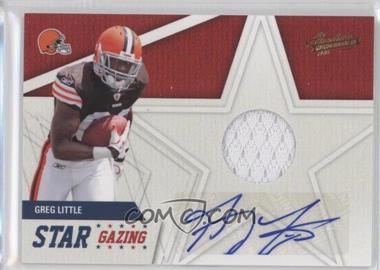 2011 Panini Absolute Memorabilia - Star Gazing - Materials Signatures #20 - Greg Little /49