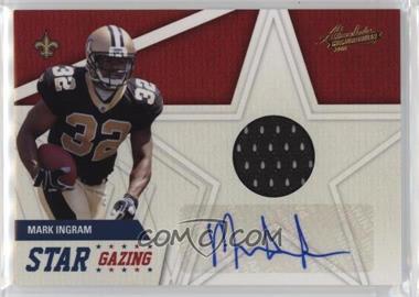 2011 Panini Absolute Memorabilia - Star Gazing - Materials Signatures #26 - Mark Ingram /49