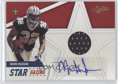 2011 Panini Absolute Memorabilia - Star Gazing - Materials Signatures #26 - Mark Ingram /49