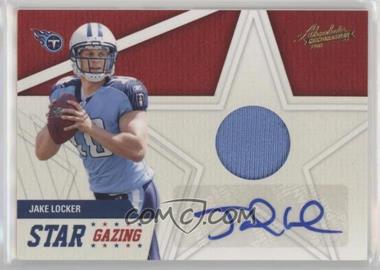 2011 Panini Absolute Memorabilia - Star Gazing - Materials Signatures #28 - Jake Locker /49