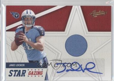 2011 Panini Absolute Memorabilia - Star Gazing - Materials Signatures #28 - Jake Locker /49