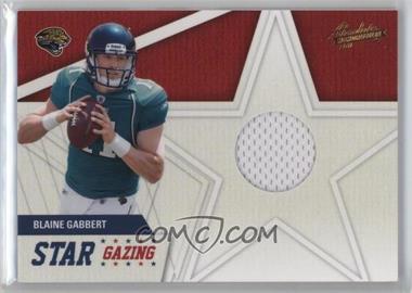 2011 Panini Absolute Memorabilia - Star Gazing - Materials #6 - Blaine Gabbert