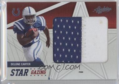 2011 Panini Absolute Memorabilia - Star Gazing - Spectrum Jumbo Materials Prime #5 - Delone Carter /15