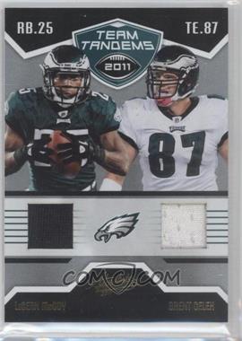 2011 Panini Absolute Memorabilia - Team Tandems Materials #23 - Brent Celek, LeSean McCoy /50