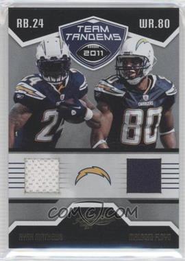 2011 Panini Absolute Memorabilia - Team Tandems Materials #25 - Malcom Floyd, Ryan Mathews /50