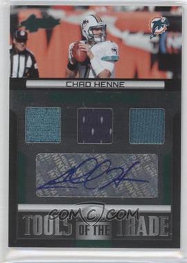 2011 Panini Absolute Memorabilia - Tools of the Trade Materials - Green Triple Signatures #10 - Chad Henne /10