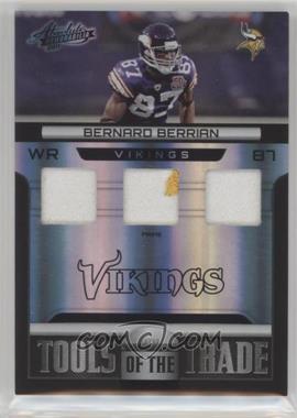 2011 Panini Absolute Memorabilia - Tools of the Trade Materials - Spectrum Black Triple Prime #1 - Bernard Berrian /10