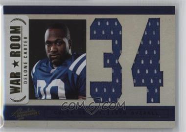 2011 Panini Absolute Memorabilia - War Room - Jumbo Jersey Number Materials #29 - Delone Carter /10