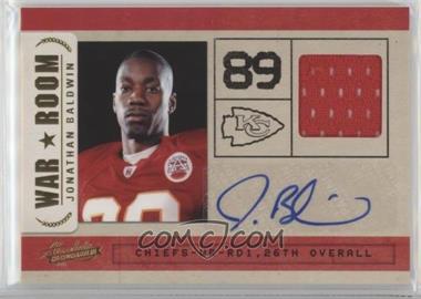 2011 Panini Absolute Memorabilia - War Room - Materials Signatures #27 - Jonathan Baldwin /49