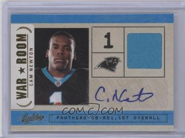 2011 Panini Absolute Memorabilia - War Room - Materials Signatures #7 - Cam Newton /49