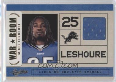 2011 Panini Absolute Memorabilia - War Room - Materials #2 - Mikel Leshoure