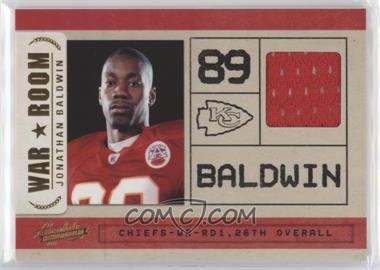 2011 Panini Absolute Memorabilia - War Room - Materials #27 - Jonathan Baldwin