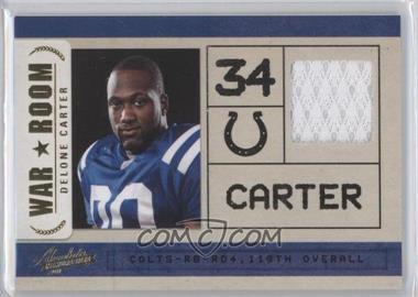 2011 Panini Absolute Memorabilia - War Room - Materials #29 - Delone Carter