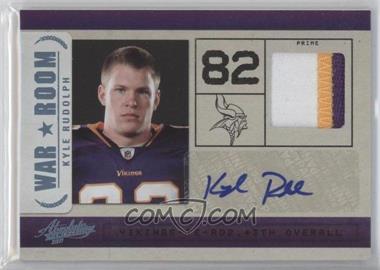 2011 Panini Absolute Memorabilia - War Room - Spectrum Materials Prime Signatures #15 - Kyle Rudolph /25