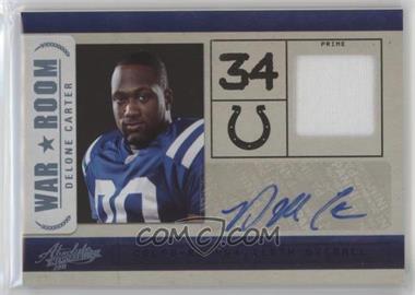 2011 Panini Absolute Memorabilia - War Room - Spectrum Materials Prime Signatures #29 - Delone Carter /25